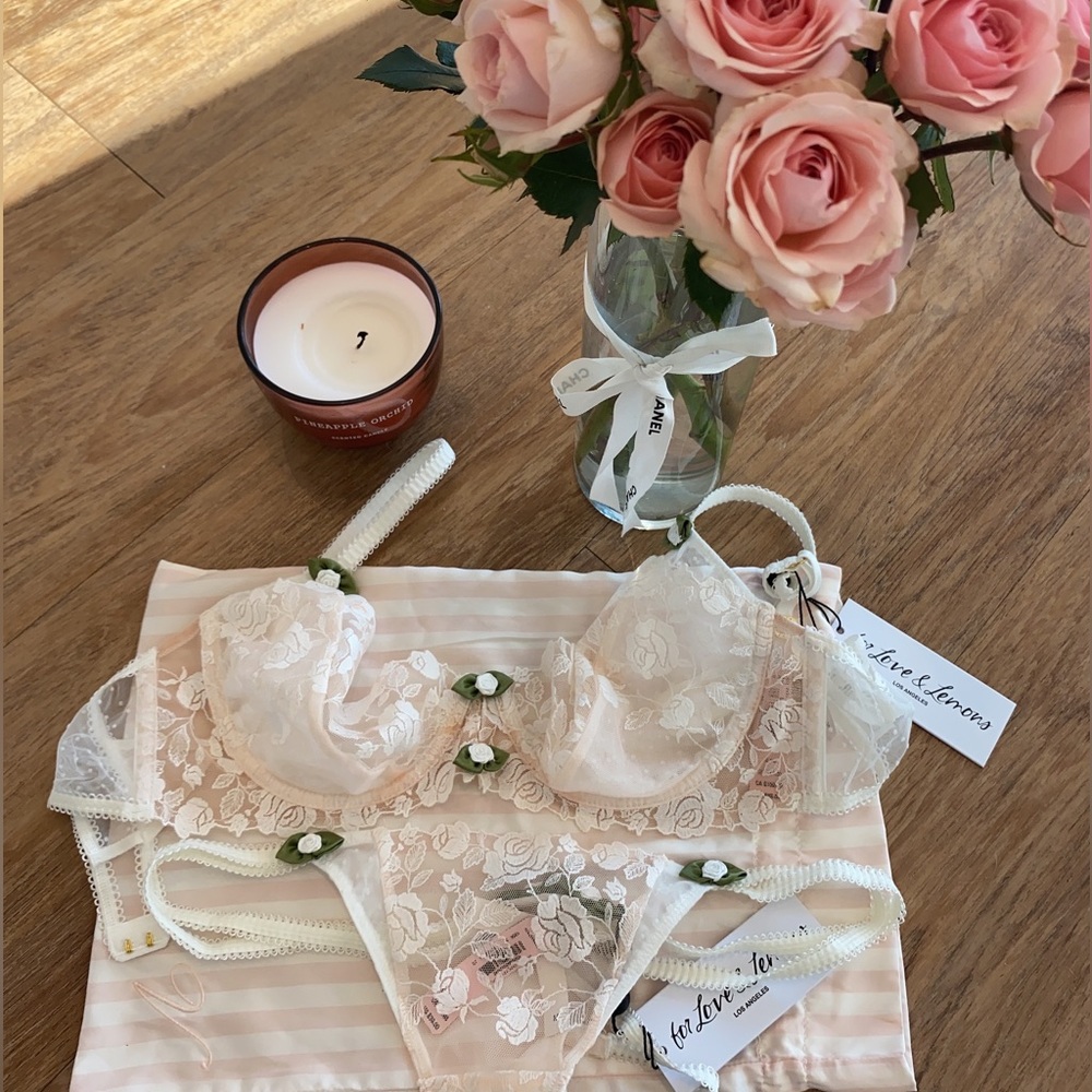 Gorgeous For Love and Lemons lingerie set